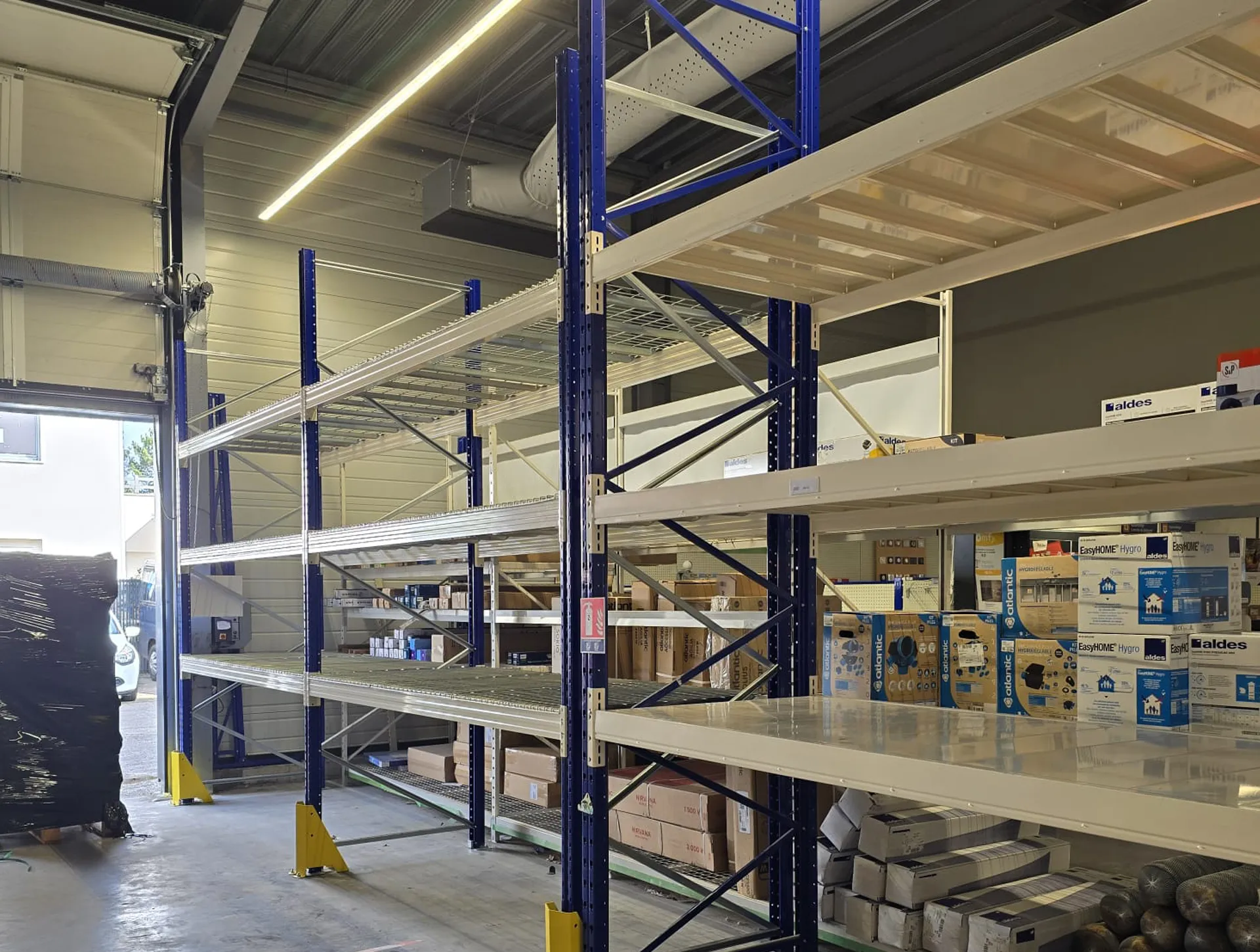 Remise en état de rack à palettes à Hossegor par la société Adour Racking